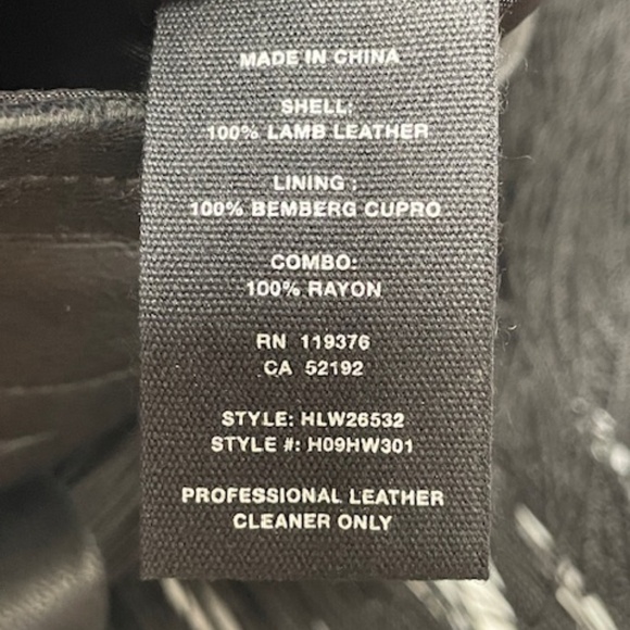 Helmet Lang Black Lamb Leather and Fringe Skirt EUC - Picture 14 of 14